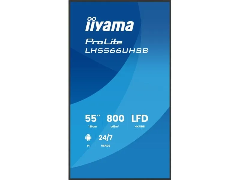 iiyama Public Display ProLite LH5566UHSB-B1AG 55 iiyama Public Display ProLite LH5566UHSB-B1AG 55
