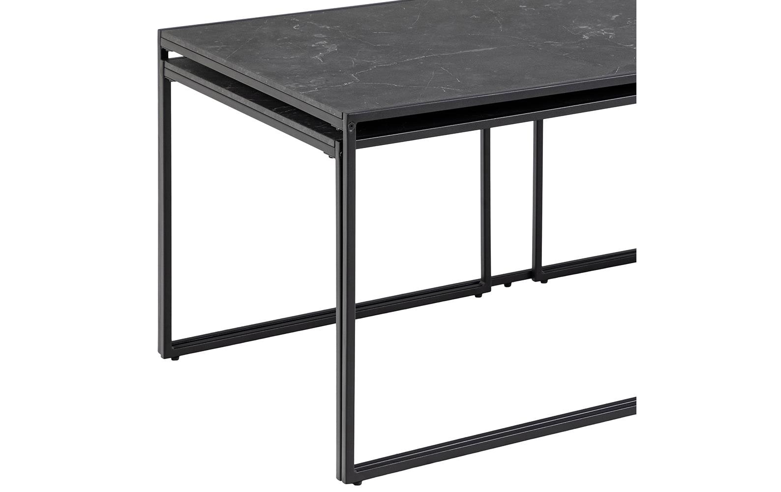 AC Design Couchtisch Infinity 120 cm x 48 cm, Schwarz