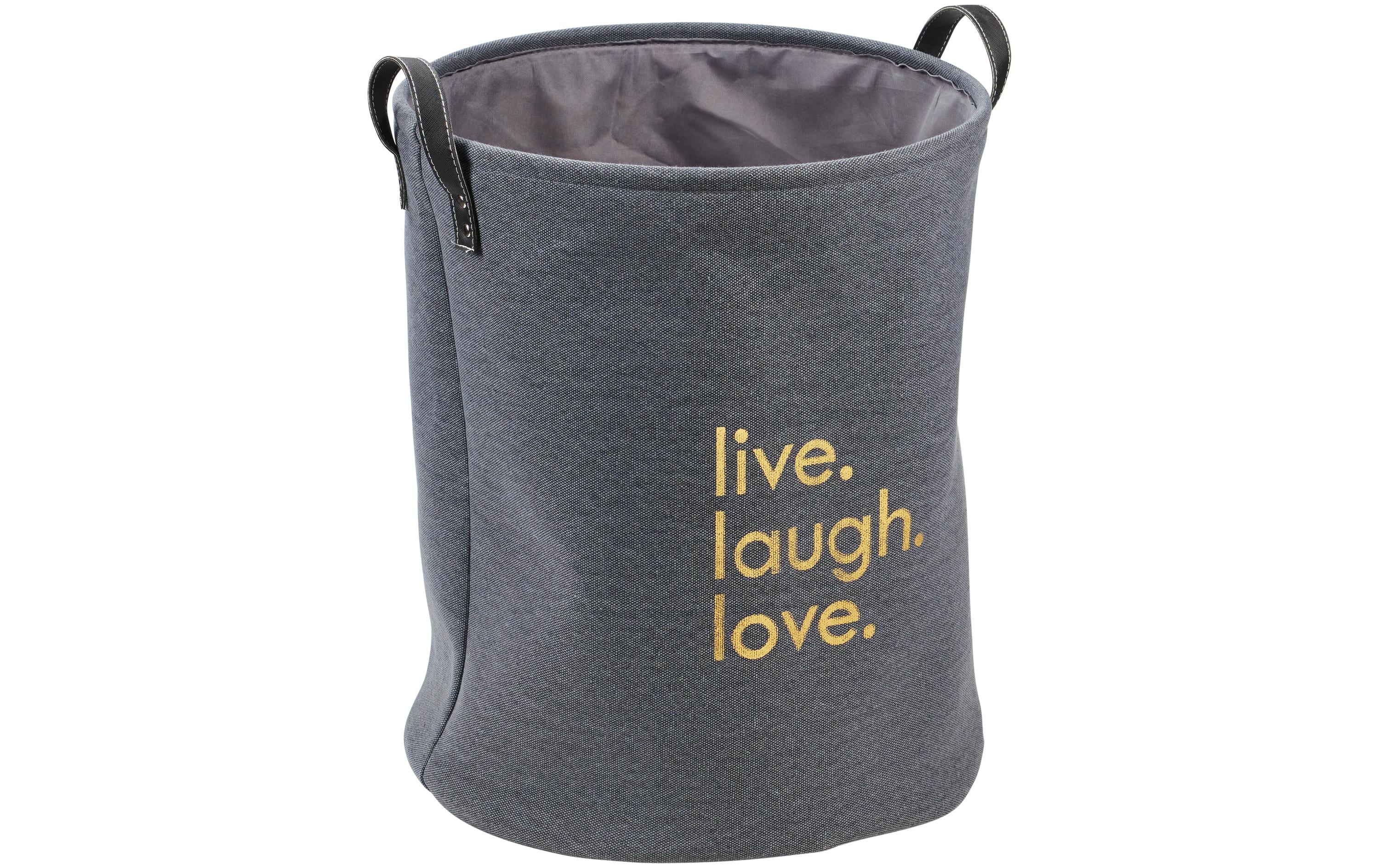 diaqua® Wäschekorb Words 59 l, Grau