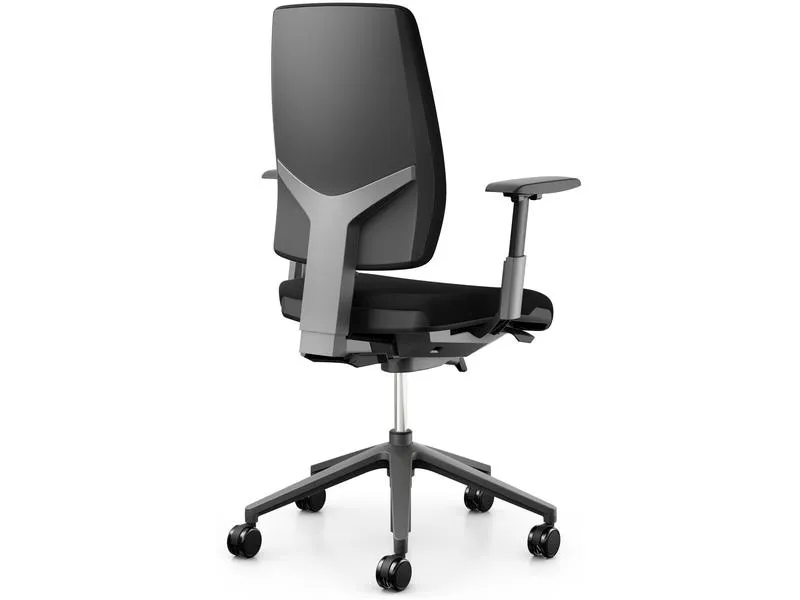 Giroflex Bürostuhl 68 mit Polsterrücken und Armlehnen, Schwarz Giroflex Bürostuhl 68 mit Polsterrücken und Armlehnen, Schwarz