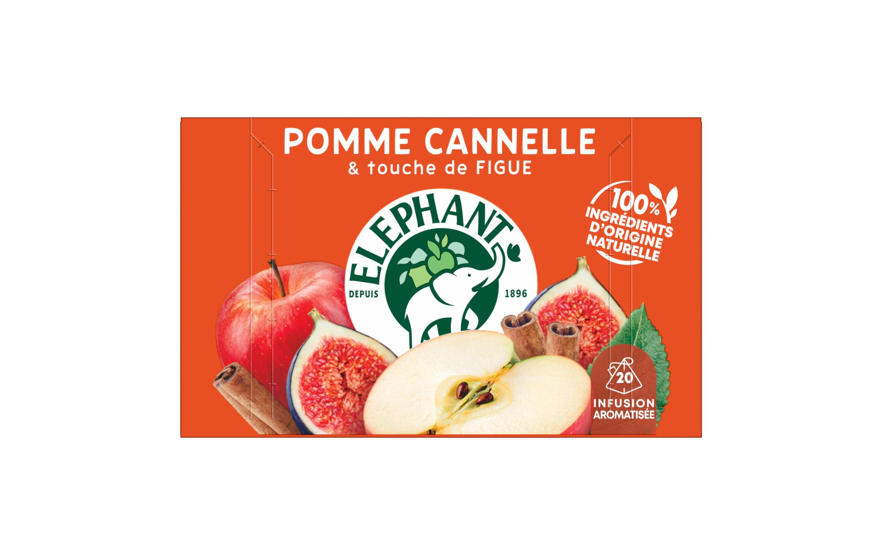 Eléphant Teebeutel Infusion Pomme Cannelle 20 Stück