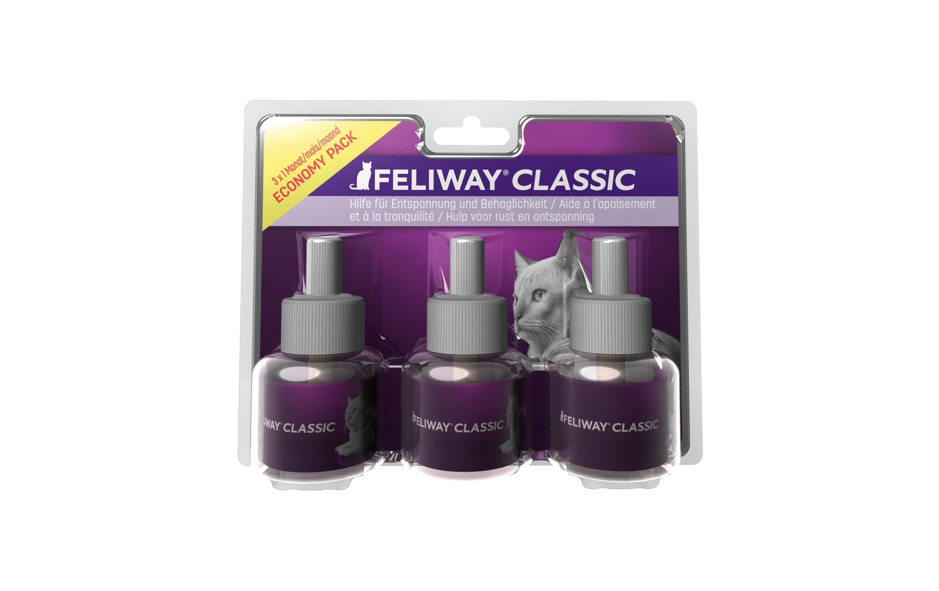 Feliway Wohlbefinden Classic Nachfüllflakon, 3 Stück Feliway Wohlbefinden Classic Nachfüllflakon, 3 Stück