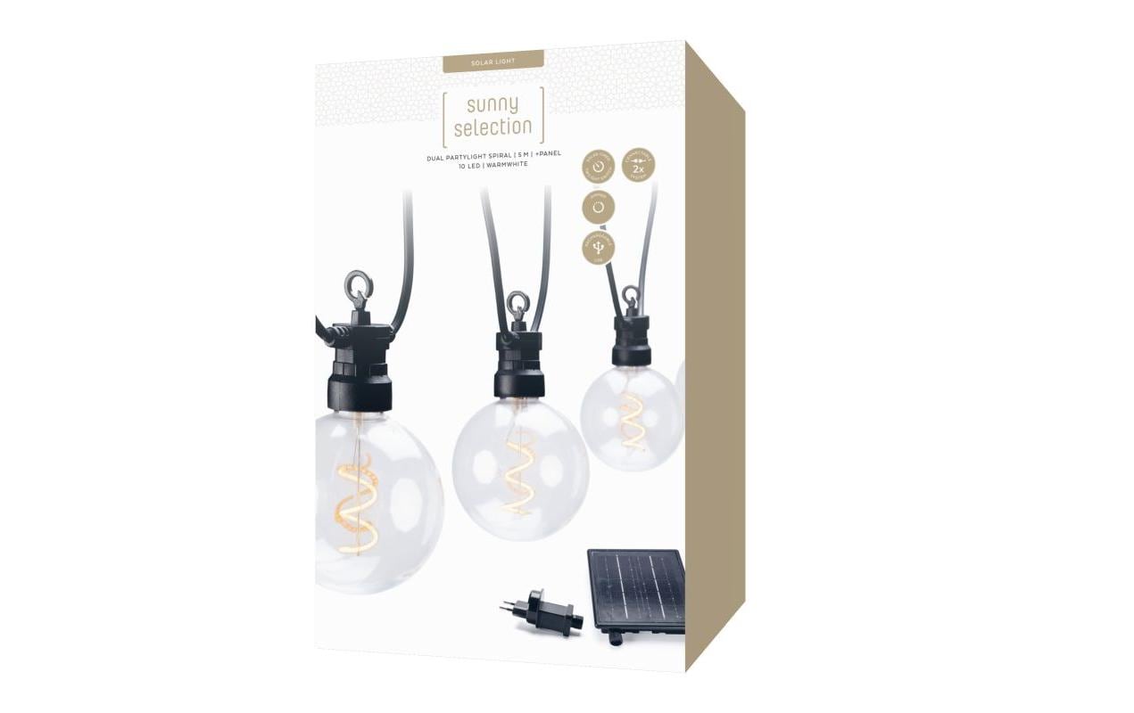 STT Solar Dual Partylight Spiral Schwarz