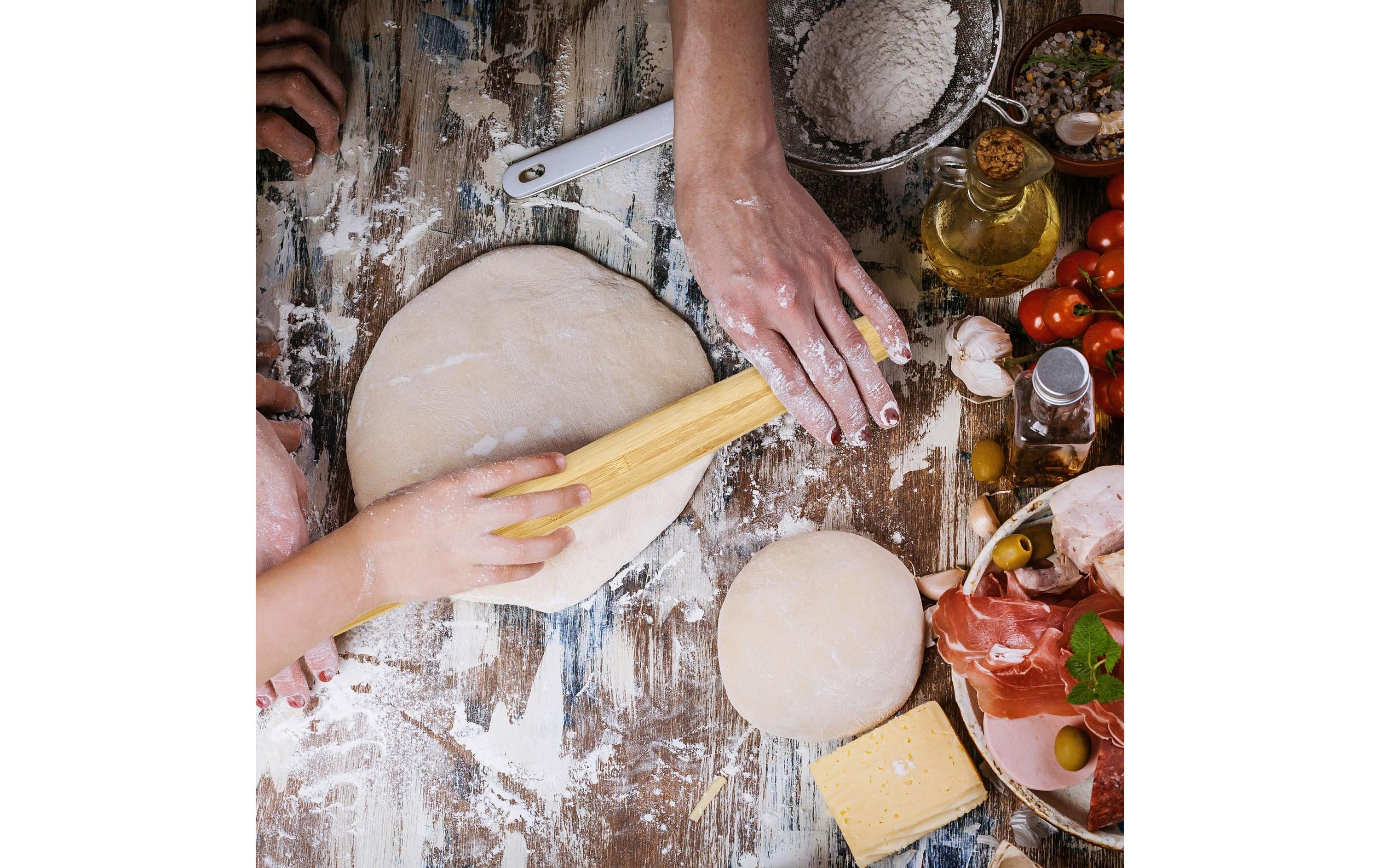 relaxdays Ausrollstab Braun