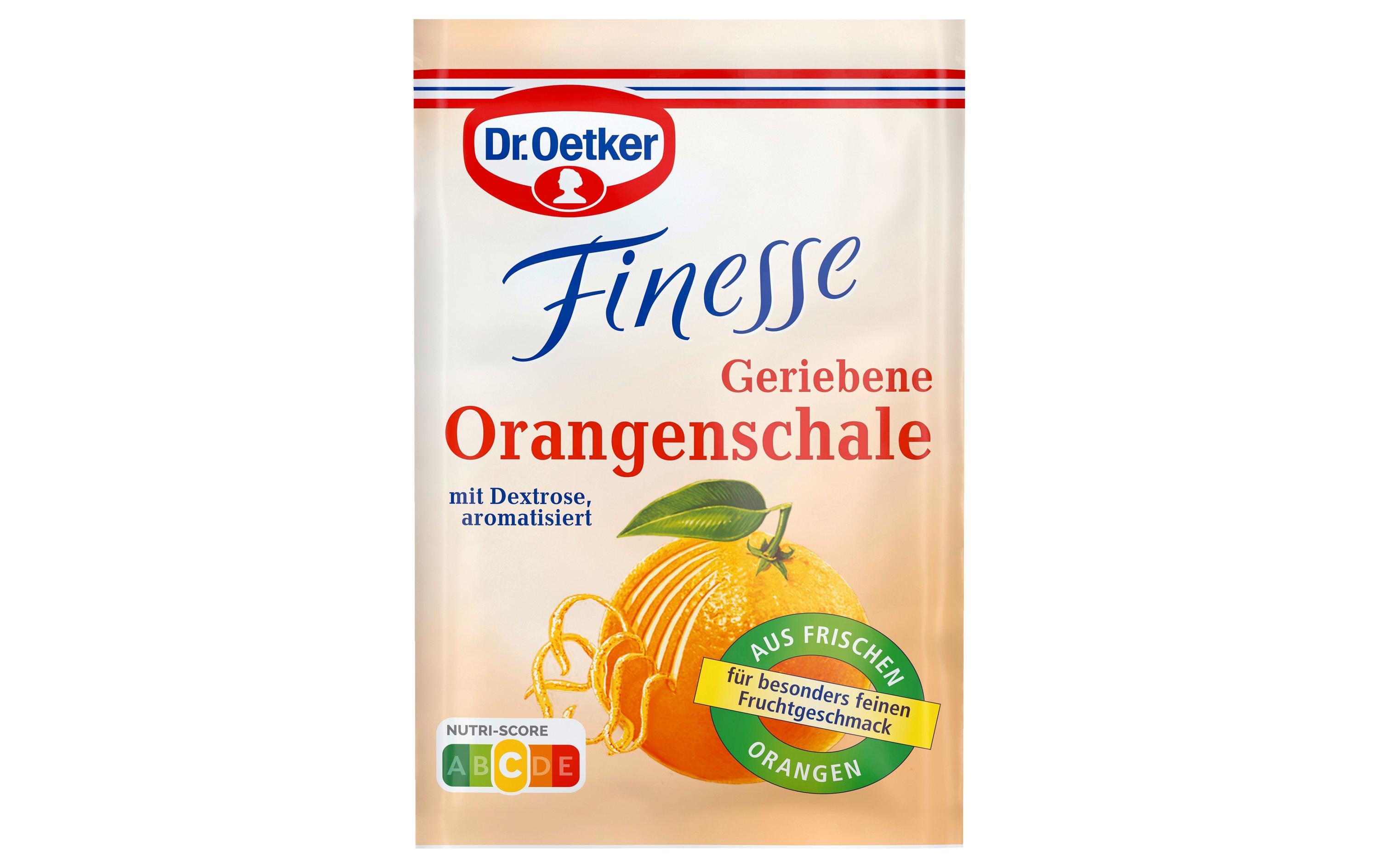 Dr.Oetker Finesse Geriebene Orangenschale 3 x 18 g