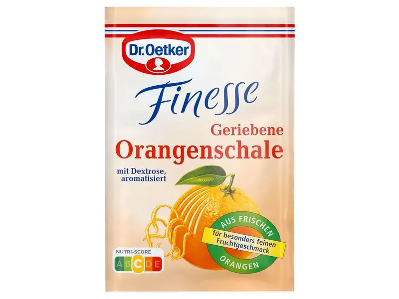 Dr.Oetker Finesse Geriebene Orangenschale 3 x 18 g Dr.Oetker Finesse Geriebene Orangenschale 3 x 18 g