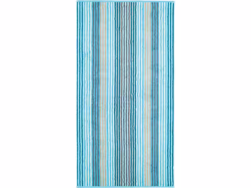 Cawö Duschtuch Unique Streifen 70 x 140 cm, Türkis Cawö Duschtuch Unique Streifen 70 x 140 cm, Türkis