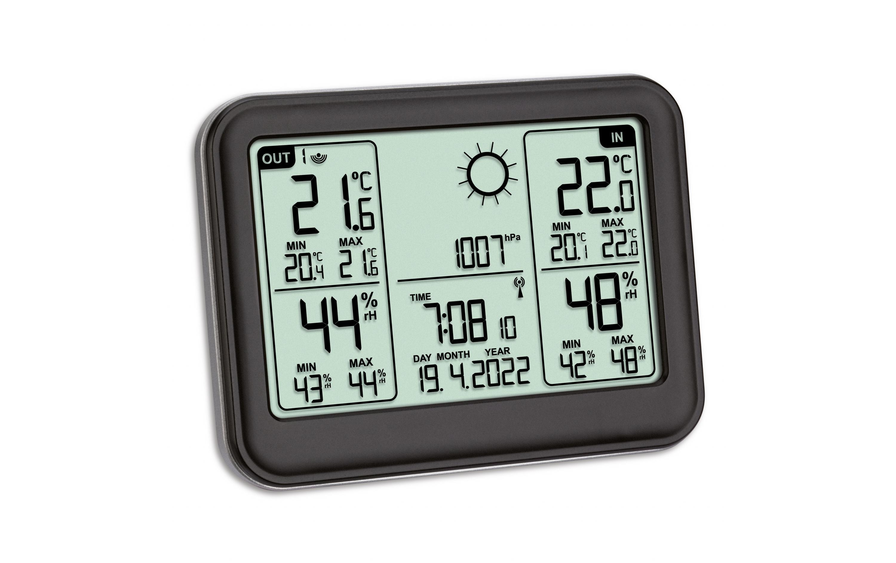 TFA Dostmann Wetterstation Memo, Schwarz