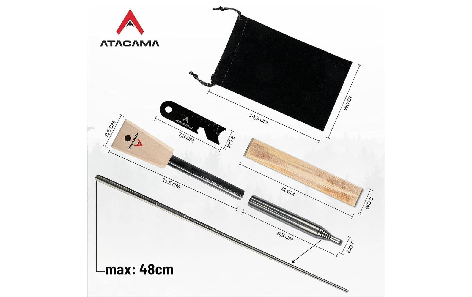 Atacama ATACAMA Feuerstahl Set - 7 tlg. - Wasserfest Atacama ATACAMA Feuerstahl Set - 7 tlg. - Wasserfest