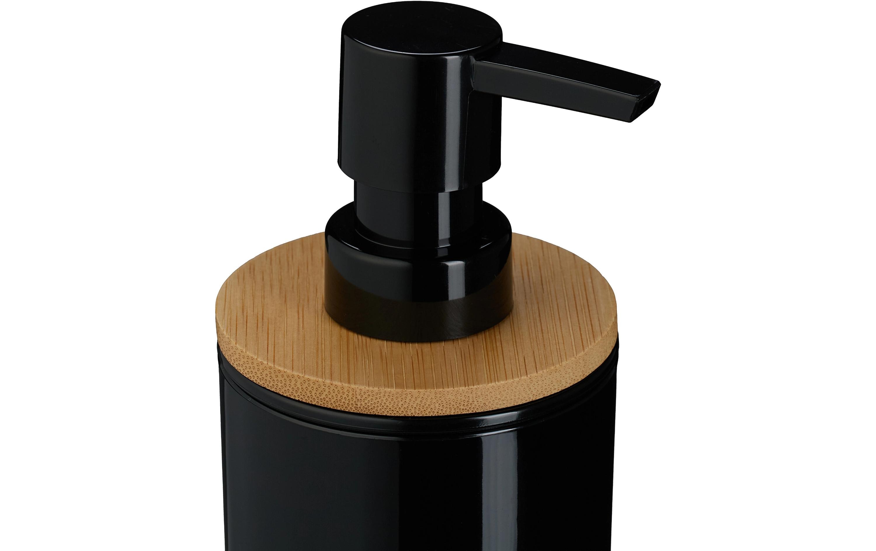 relaxdays Badezimmer-Set 7-teilig, Schwarz