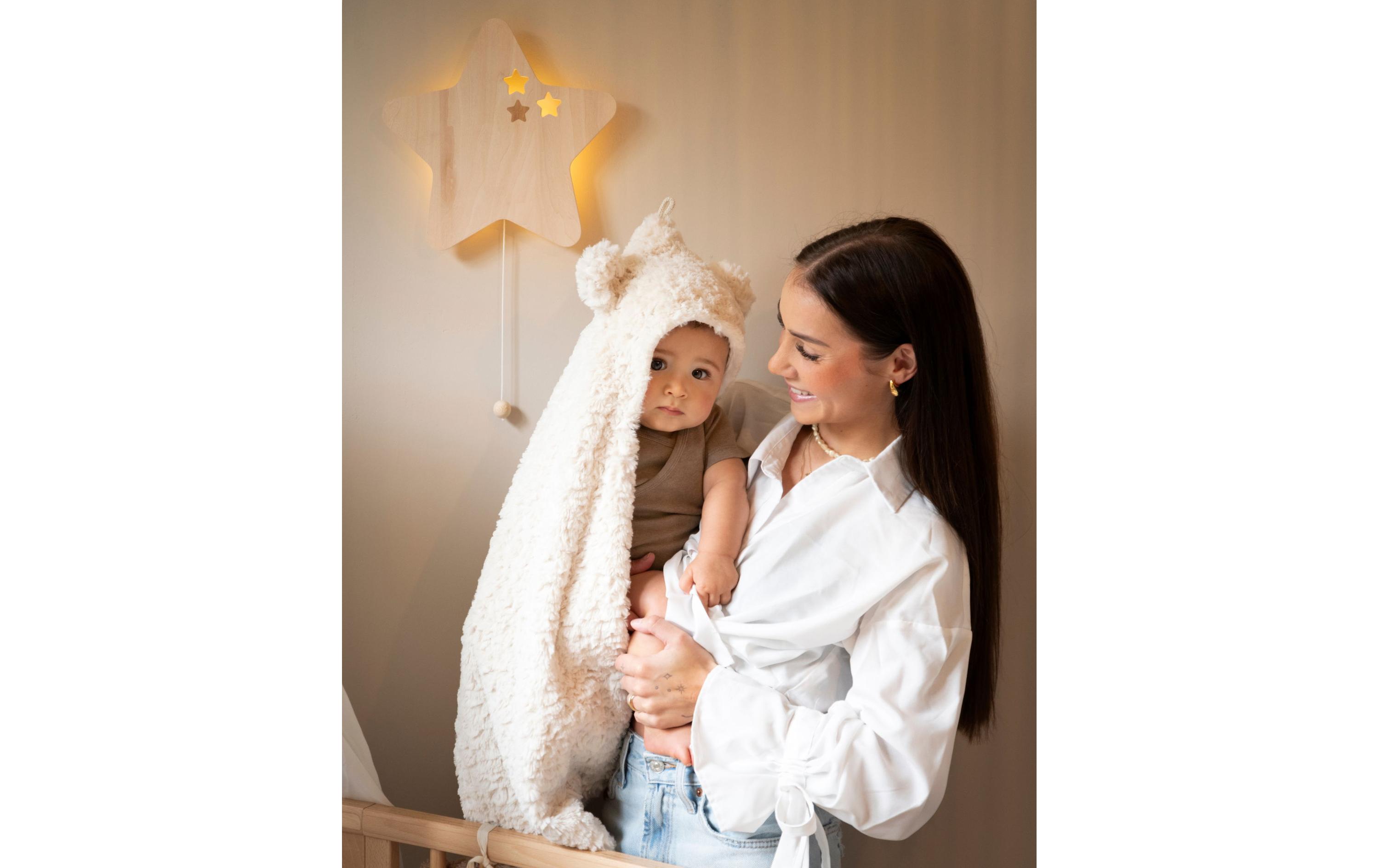 baby's only Einschlagdecke mit Ohren, Snow Alt Rosa baby's only Einschlagdecke mit Ohren, Snow Alt Rosa