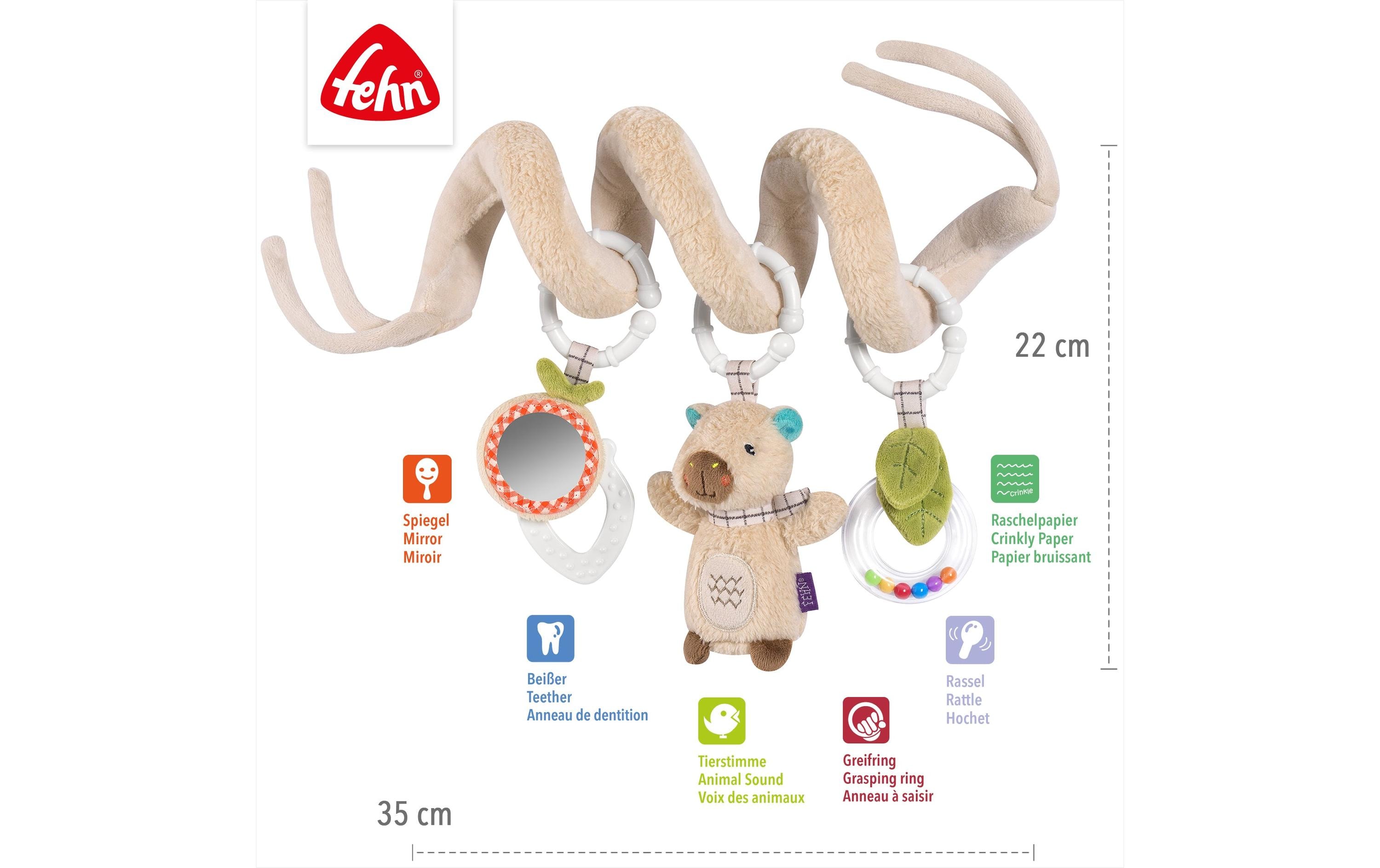 fehn Activity-Spirale Capybara, Beige / Braun, 35 cm fehn Activity-Spirale Capybara, Beige / Braun, 35 cm