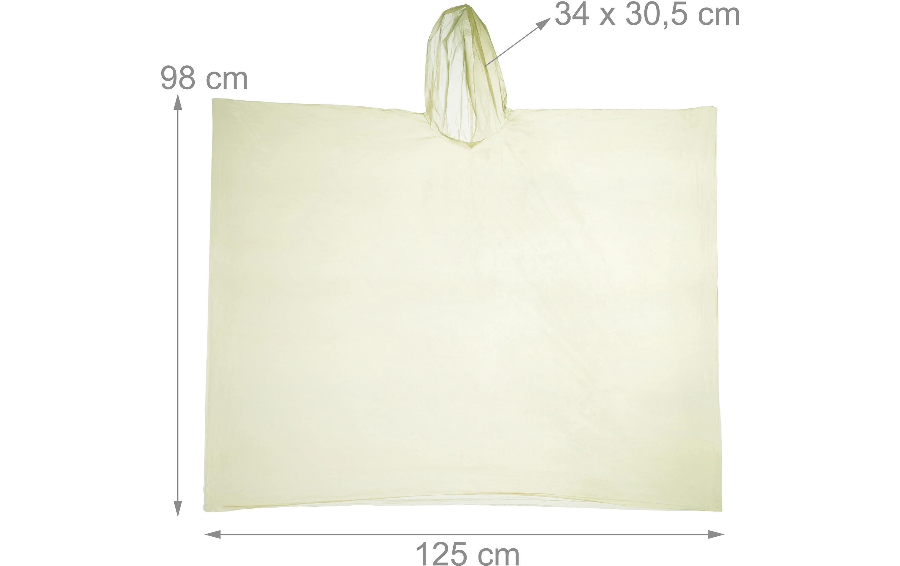 relaxdays Regenponcho 20 Stück, Gelb relaxdays Regenponcho 20 Stück, Gelb