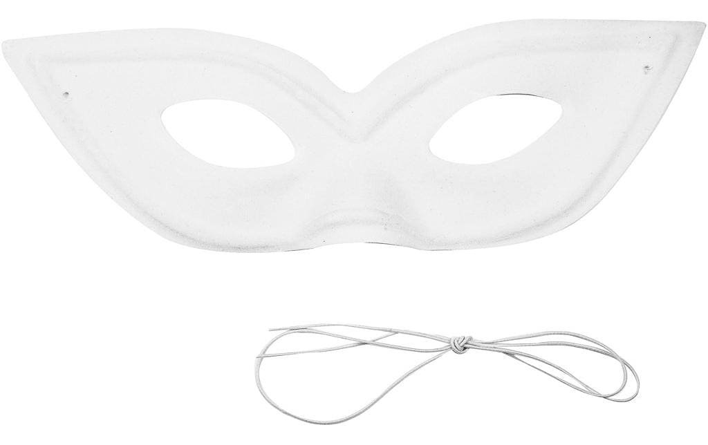 Creativ Company Maske 12 Stück, Weiss