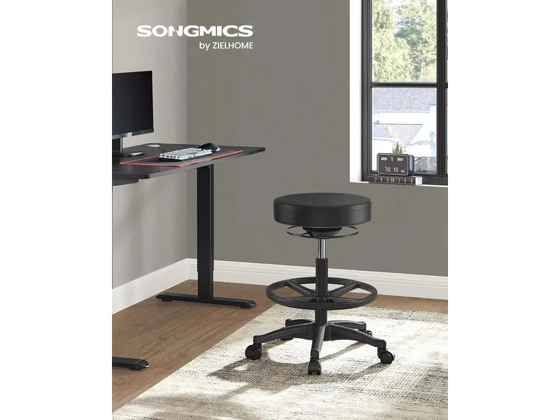 Songmics Hochsitz-Arbeitshocker Schwarz, 81 cm Songmics Hochsitz-Arbeitshocker Schwarz, 81 cm