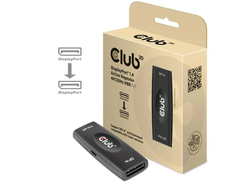Club 3D DP 1.4 Aktiver Repeater 4K120Hz DisplayPort - DisplayPort