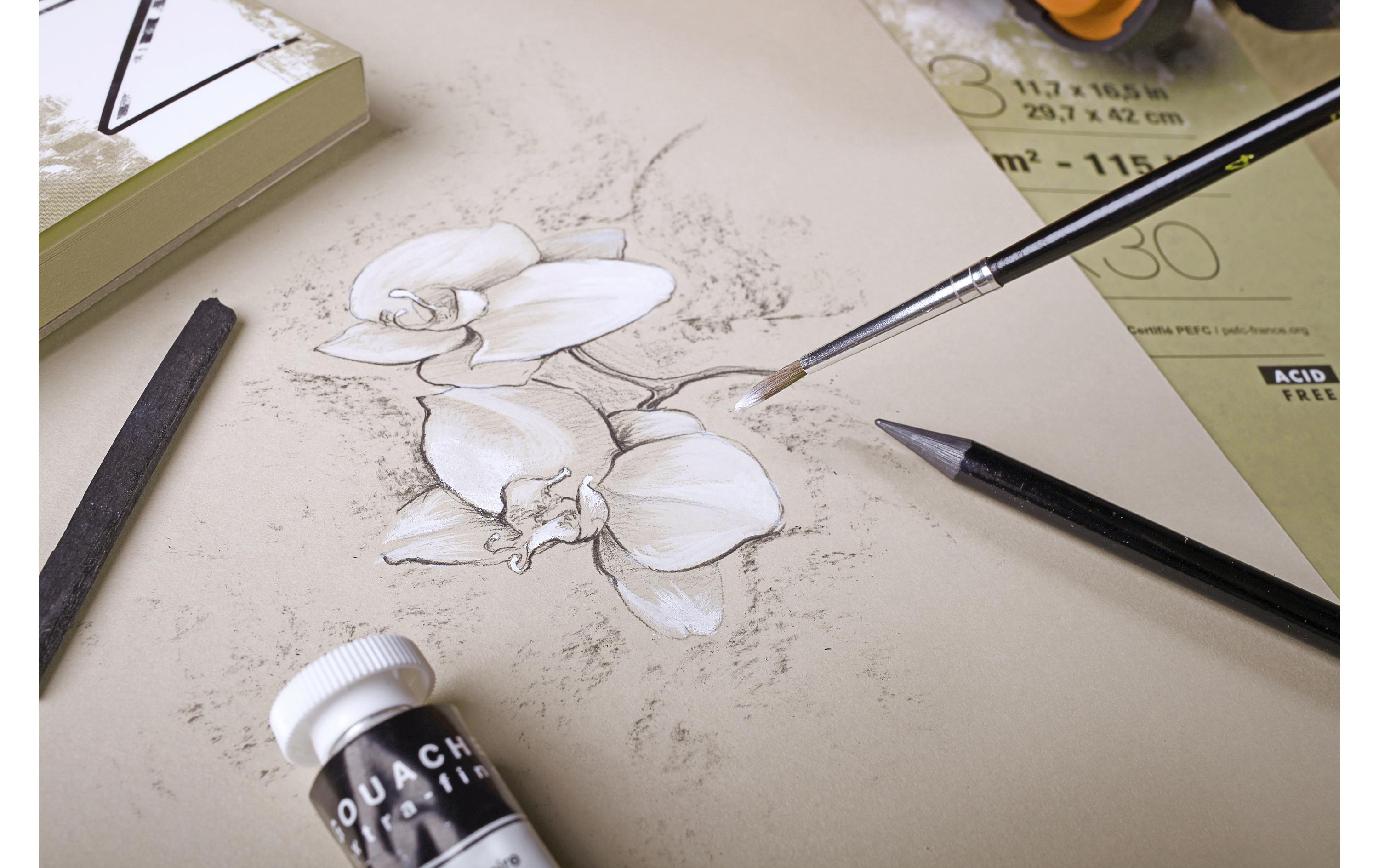 Clairefontaine Malblock PaintON A4, 30 Blatt, Sand Clairefontaine Malblock PaintON A4, 30 Blatt, Sand