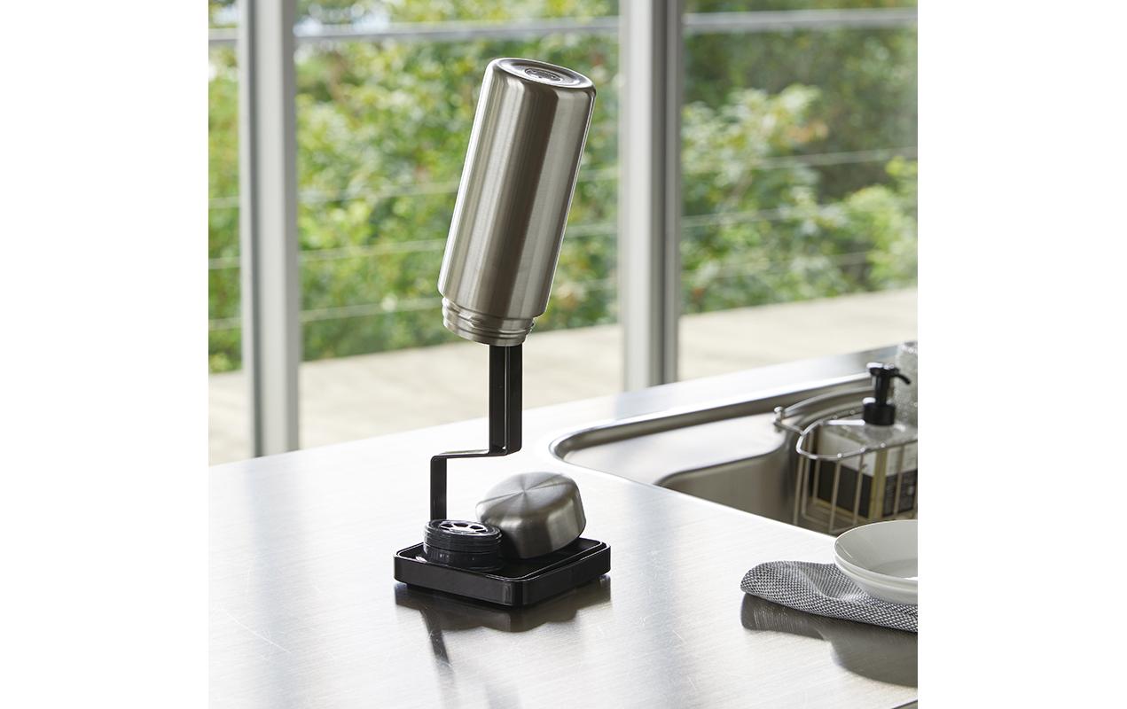 Yamazaki Abtropfgestell für Flaschen Tower Schwarz