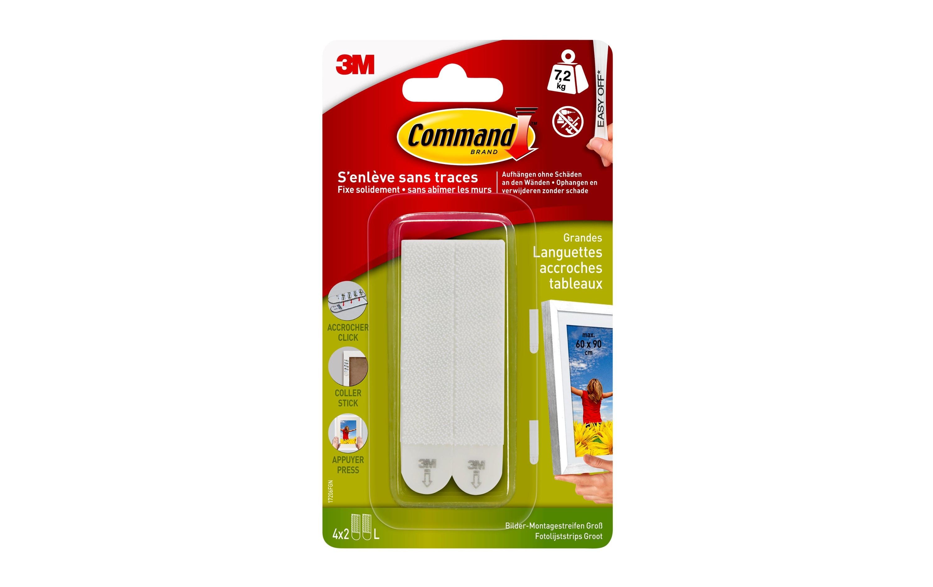 Command Klebepad Command L 7.2 kg, Weiss, 4 Set Command Klebepad Command L 7.2 kg, Weiss, 4 Set