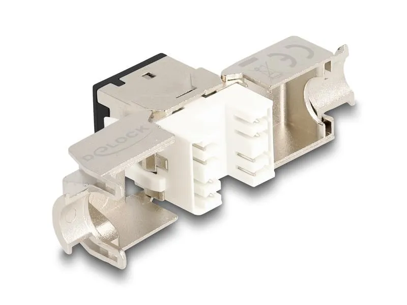 Delock Keystone-Modul RJ45 zu LSA Cat.6A Schwarz, 10 Stück Delock Keystone-Modul RJ45 zu LSA Cat.6A Schwarz, 10 Stück