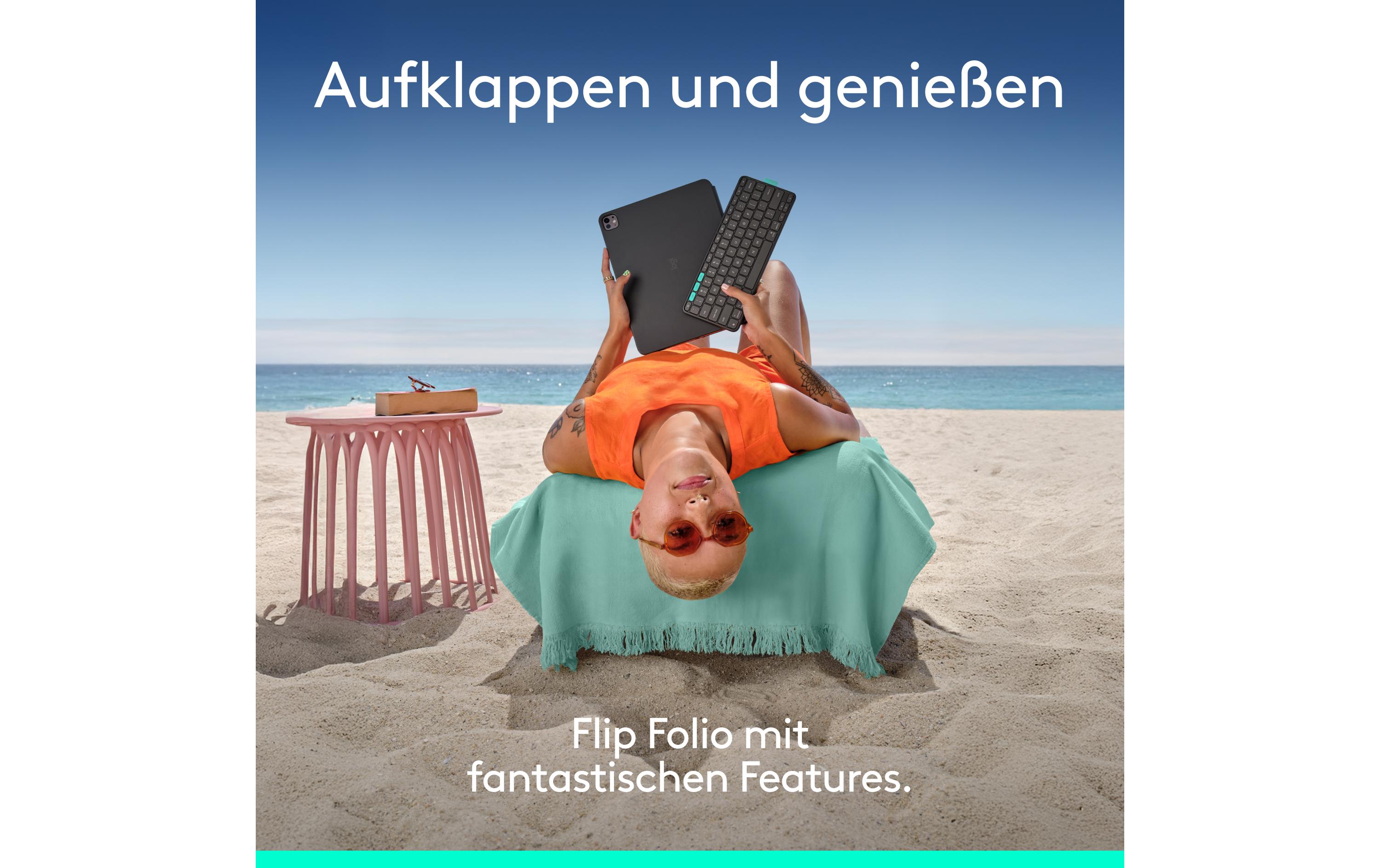 Logitech Tablet Tastatur Cover Flip Folio iPad Pro & Air13