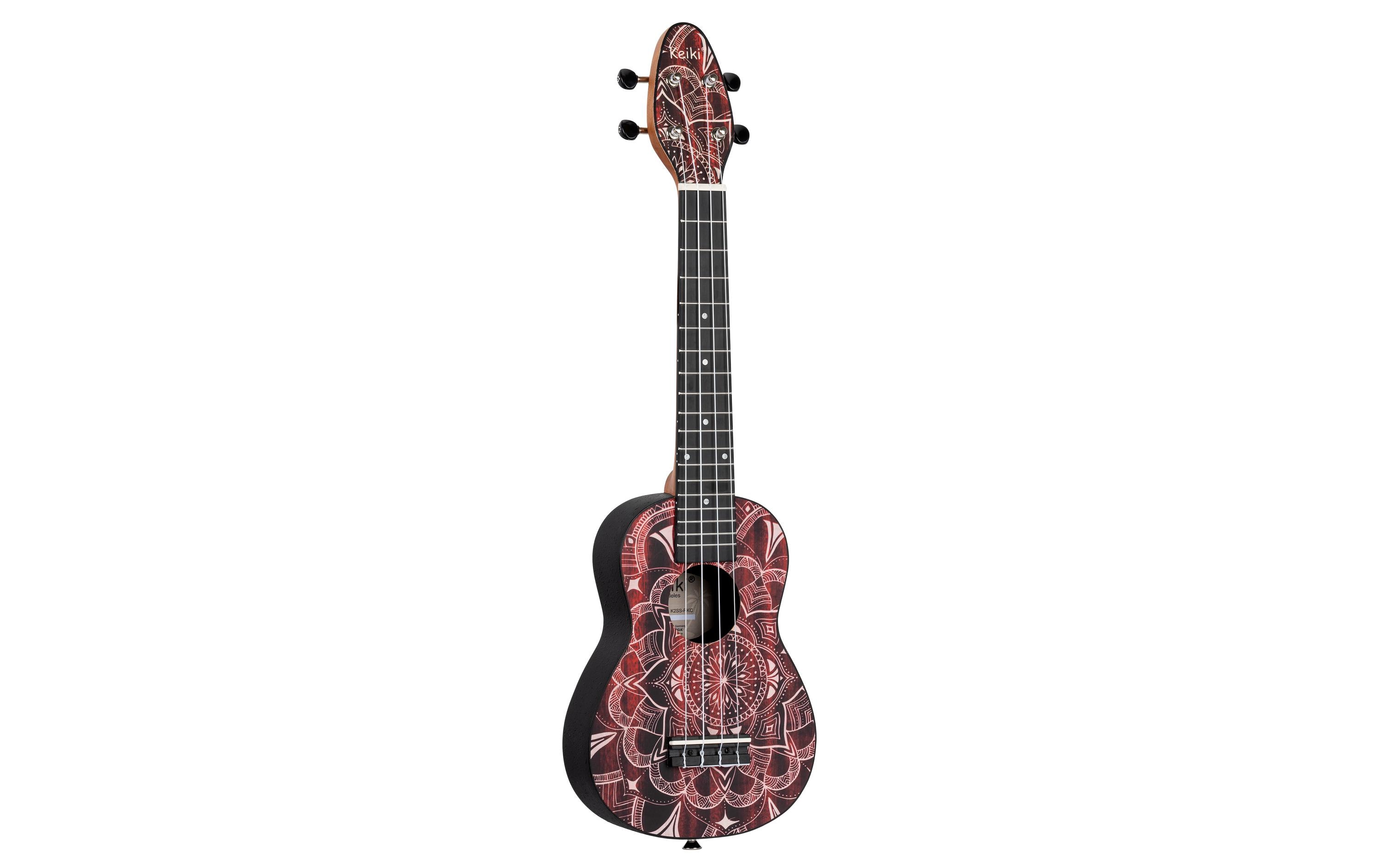 Ortega Guitars Ukulele Keiki Package K2SS-RKC – Red Kaleidoscop