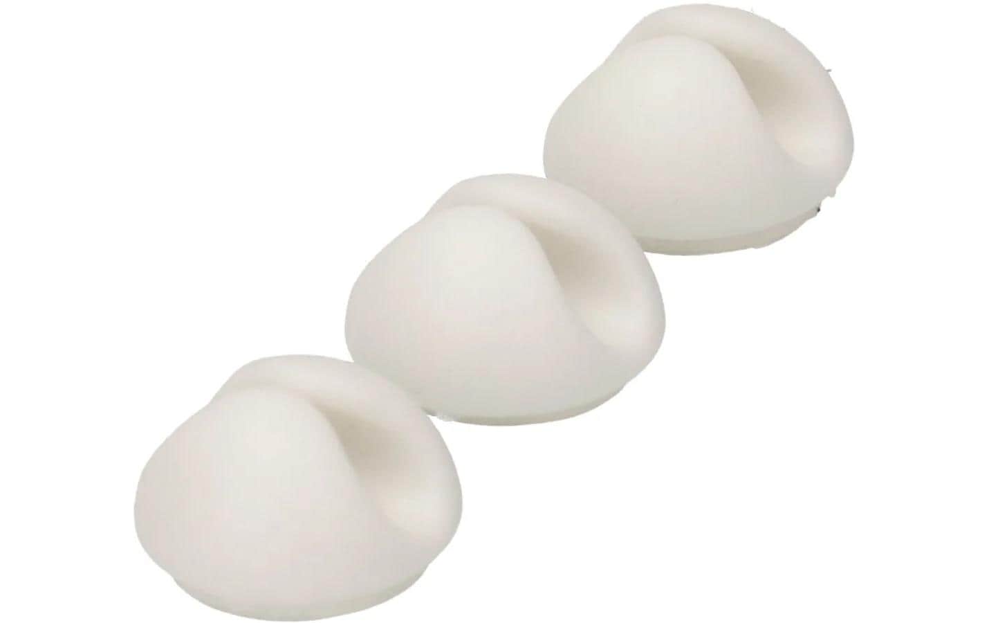 Max Hauri Kabel-Clip 1er, 9 Stück, Weiss