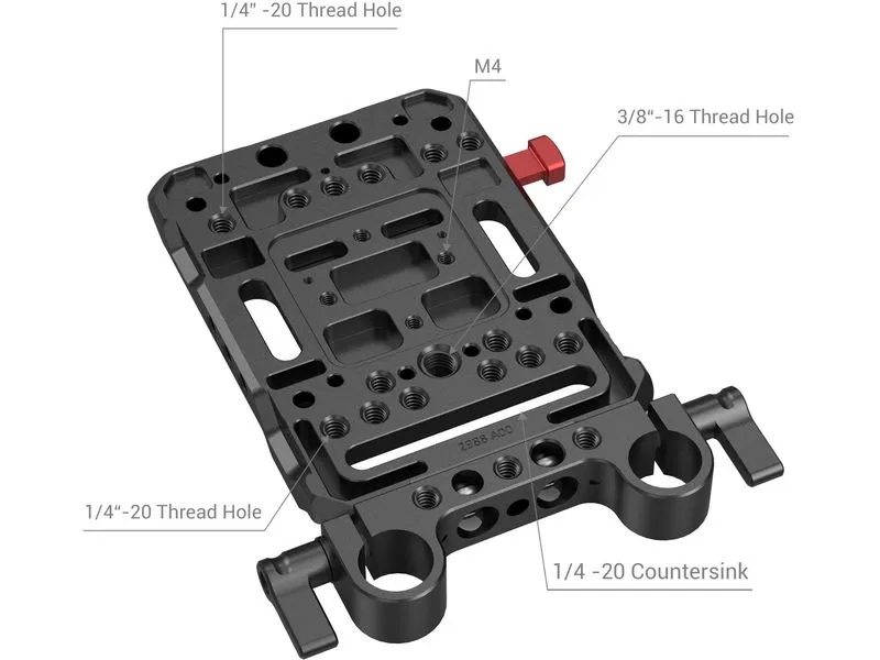 Smallrig Videokamera-Akku VB99 Pro Kit Akkuplatte mit Stangeklemme Smallrig Videokamera-Akku VB99 Pro Kit Akkuplatte mit Stangeklemme