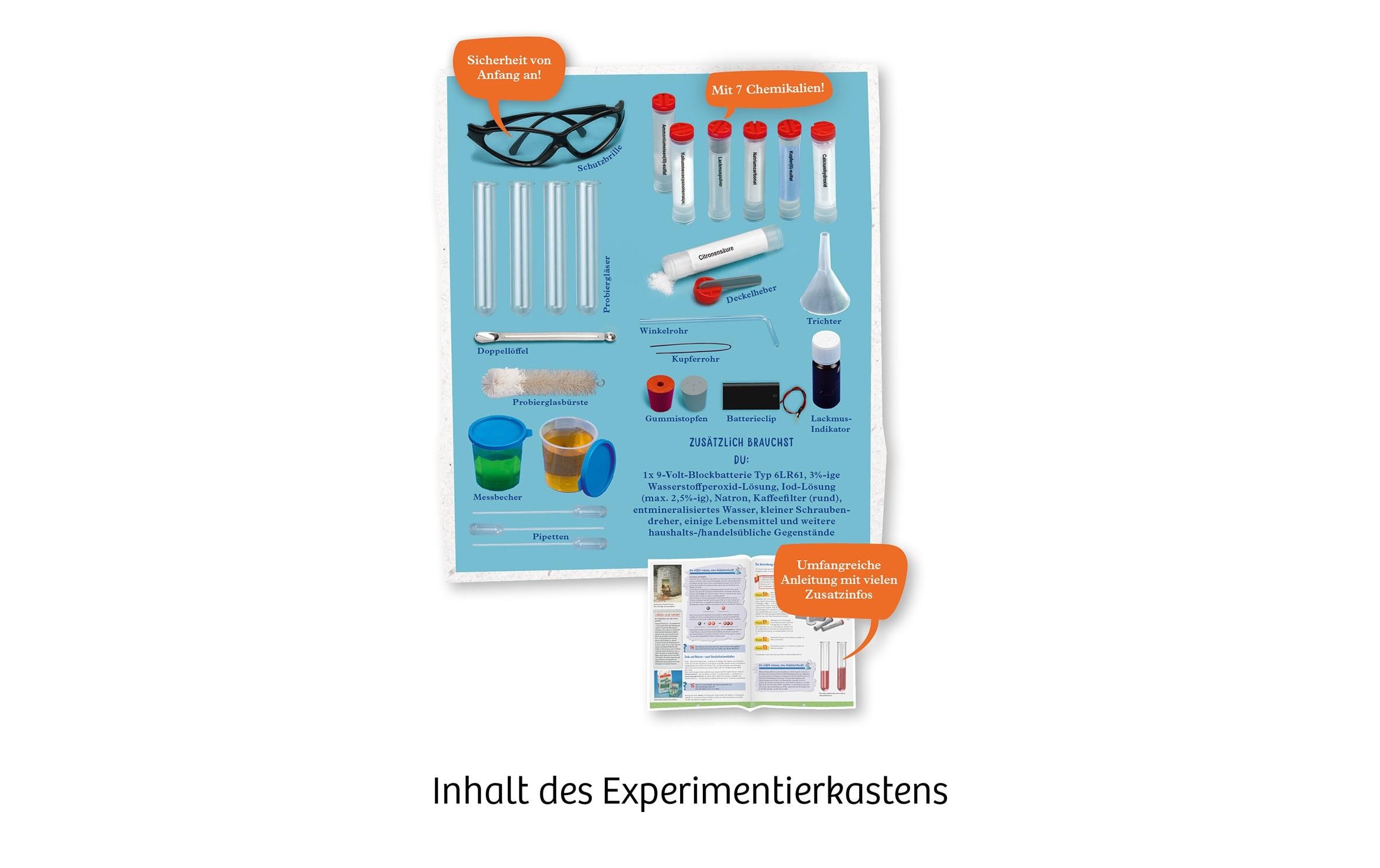 Kosmos Experimentierkasten Chemielabor C 1000