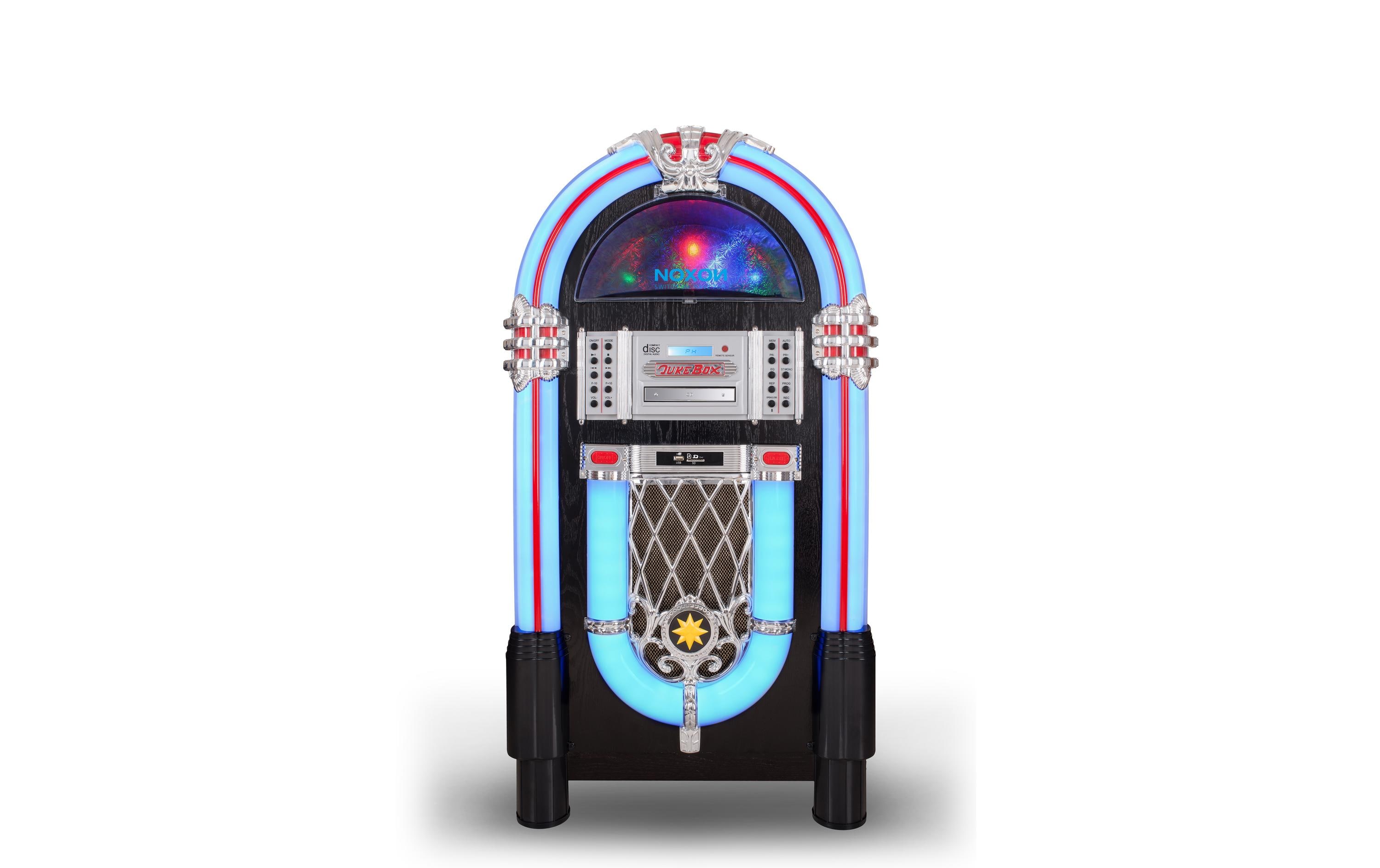 Noxon Musik-System Jukebox 1 Mehrfarbig/Schwarz/Silber