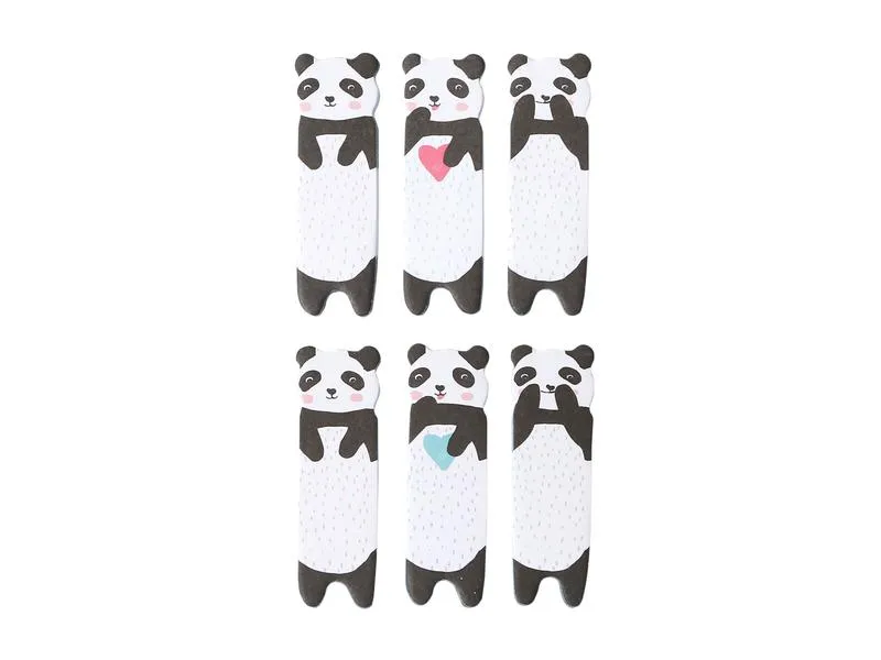 I AM CREATIVE Page Marker Panda 6 Stück