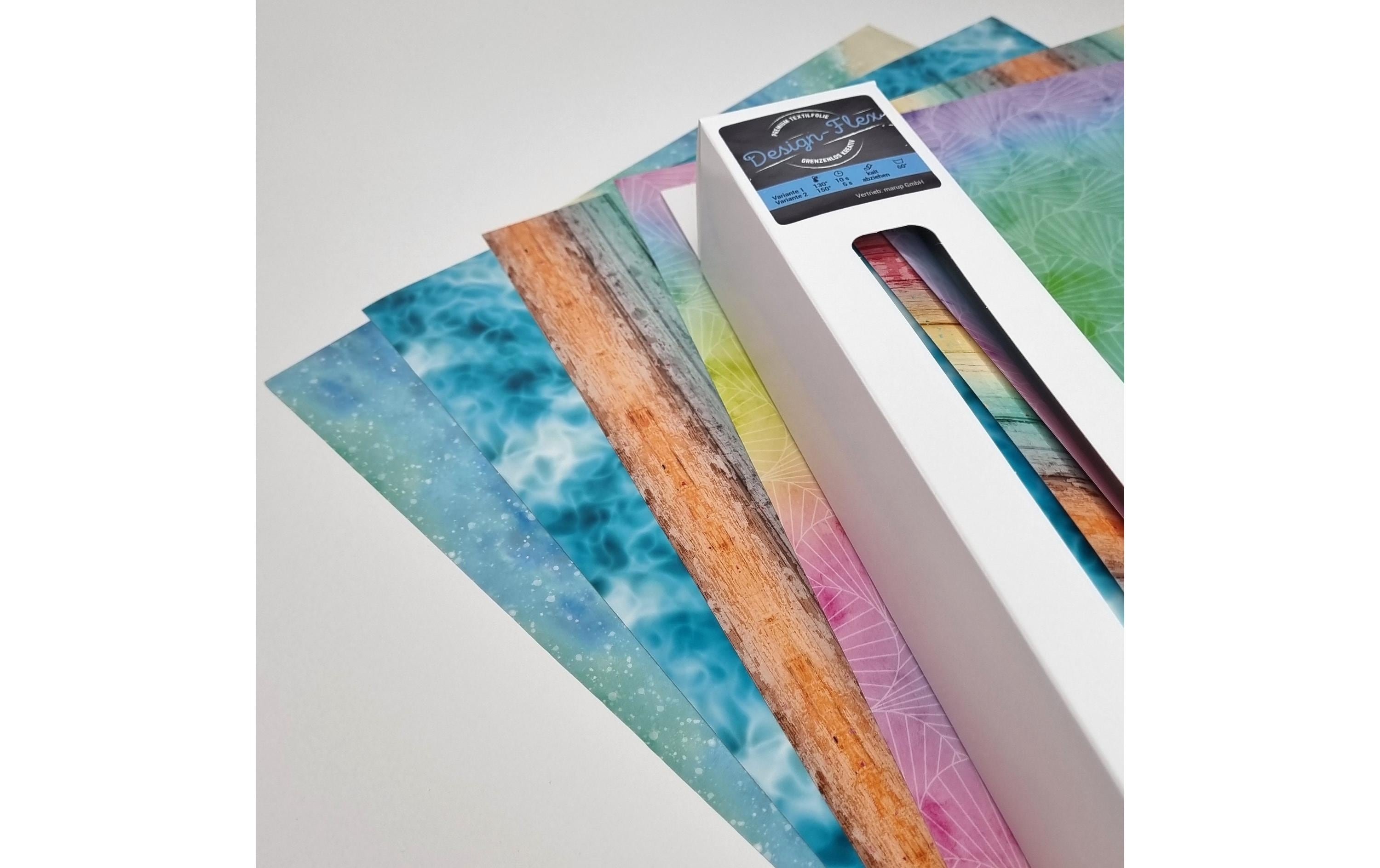 Chemica Aufbügelfolie Design-Flex Beach 2, 30 x 24 cm, 4er Set