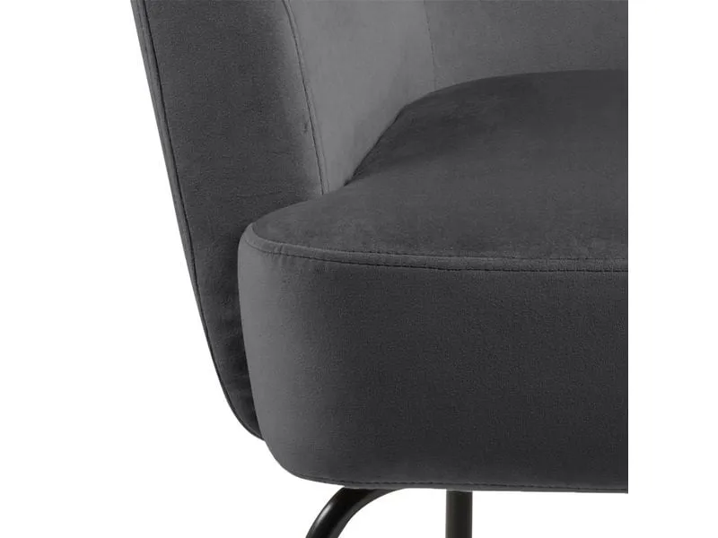 AC Design Sessel Melissa 75 x 83 cm Dunkelgrau AC Design Sessel Melissa 75 x 83 cm Dunkelgrau
