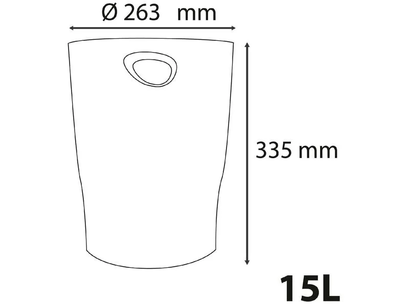 Exacompta Papierkorb Ecobin Skandi 15 L, Hellrosa Exacompta Papierkorb Ecobin Skandi 15 L, Hellrosa