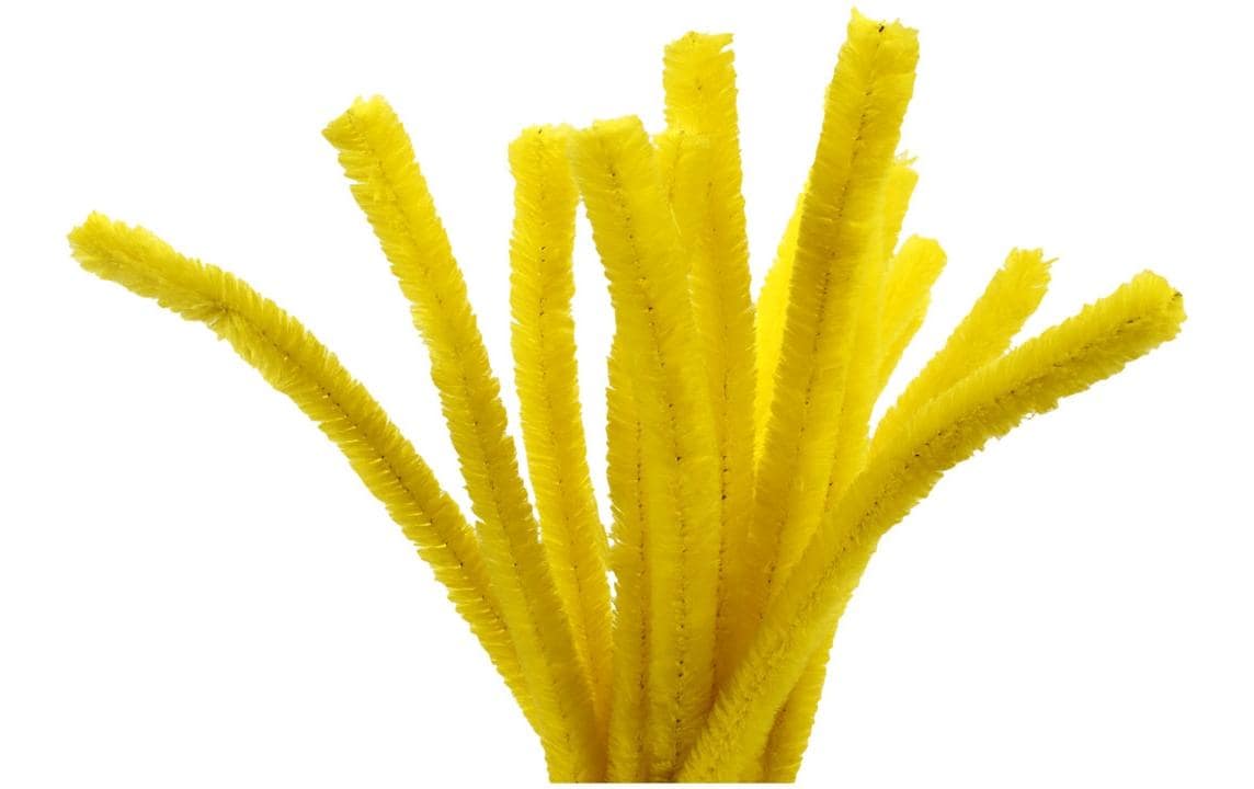 Creativ Company Chenilledraht 15 mm, 15 Stück, Gelb