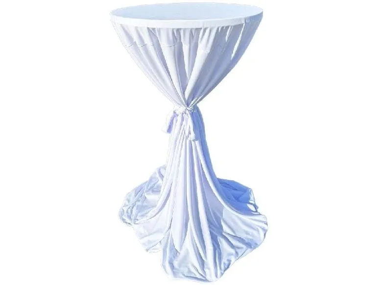 Dameco Stoff Stehtisch-Husse 80 cm/90 cm x 146 cm, Weiss Dameco Stoff Stehtisch-Husse 80 cm/90 cm x 146 cm, Weiss