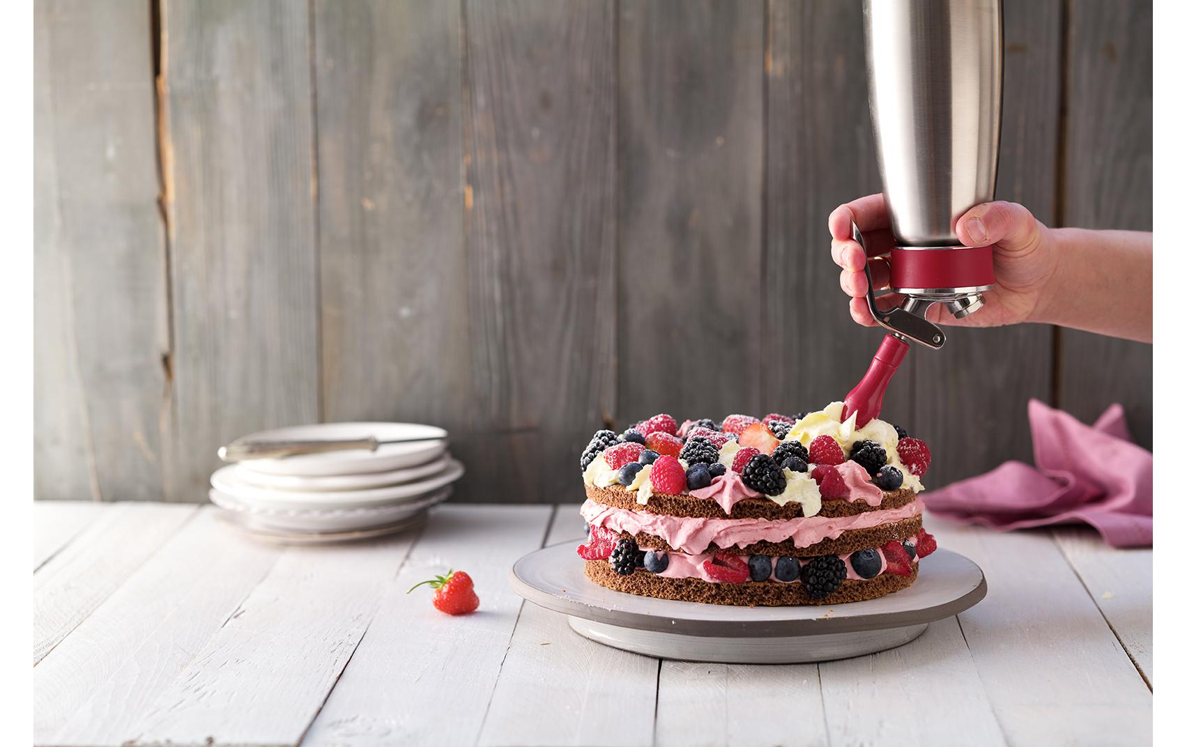 Kisag Rahmbläser Whipper Thermo 0.5 l, Silber