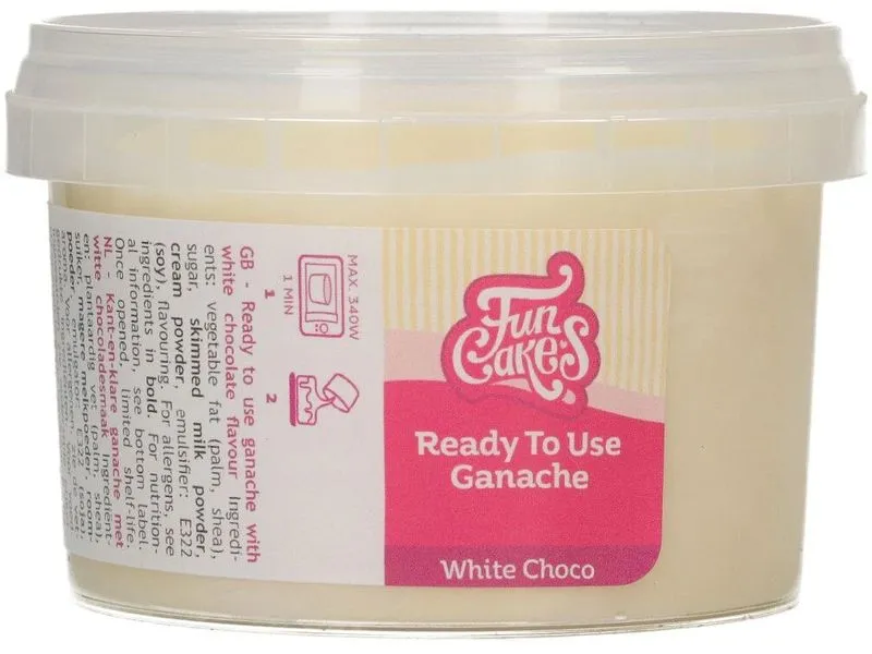 Funcakes Ready To Use Ganache Weisse Schokolade, 260 g Funcakes Ready To Use Ganache Weisse Schokolade, 260 g