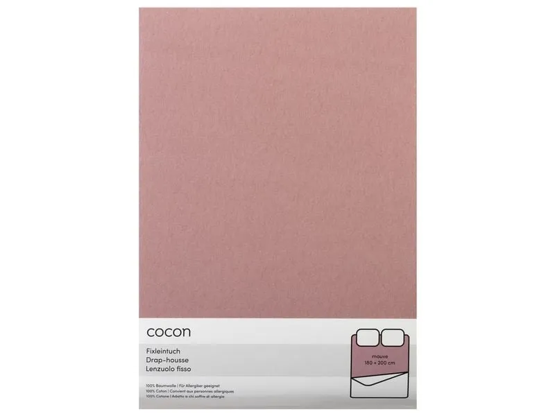 COCON Fixleintuch 180-200 x 200 cm, Mauve COCON Fixleintuch 180-200 x 200 cm, Mauve