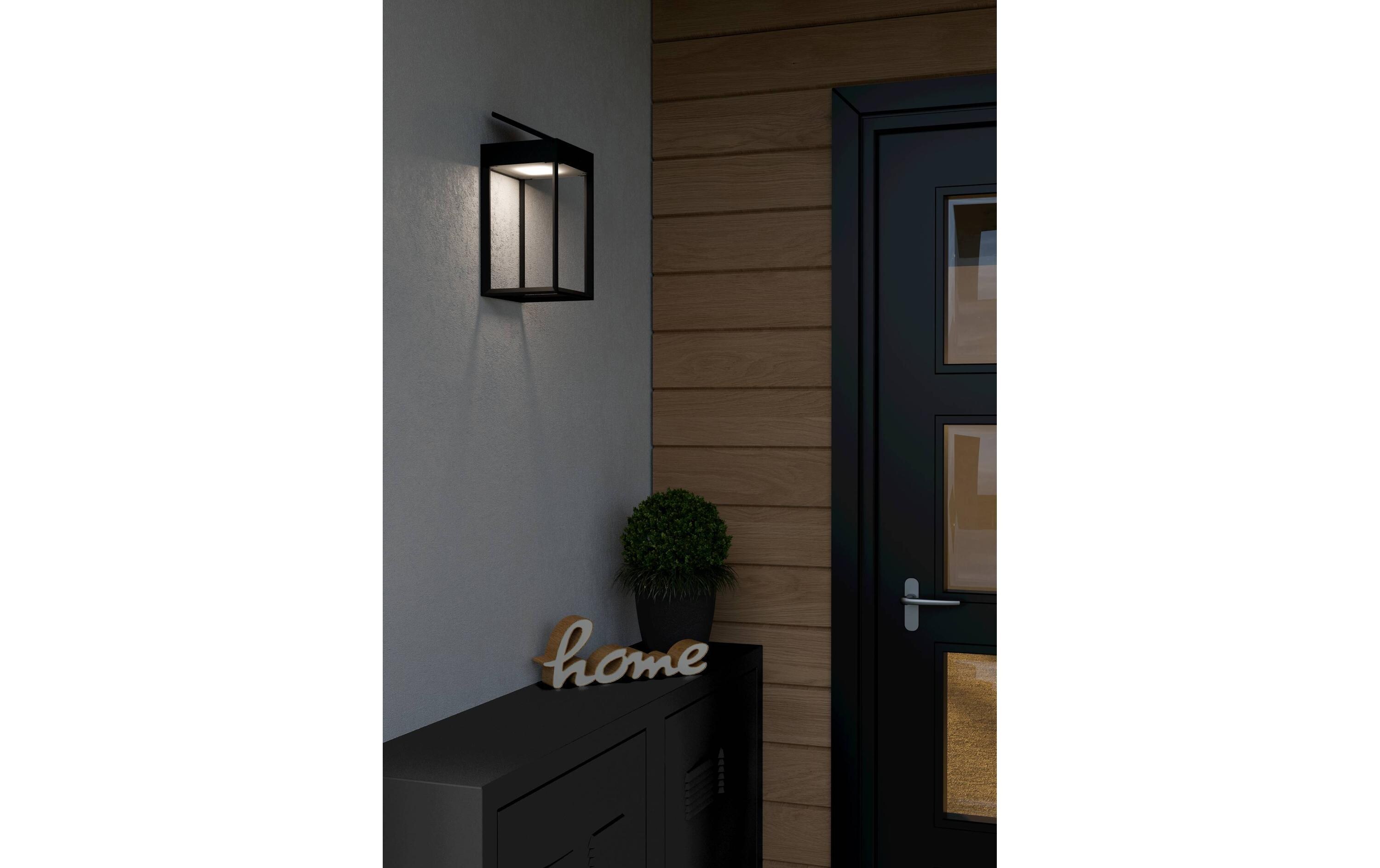 EGLO Leuchten Wandleuchte SUZZARA Solar, 6W, Sensor, Schwarz