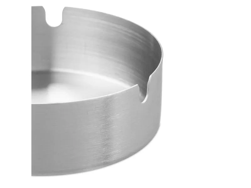 relaxdays Aschenbecher 2er Set Silber relaxdays Aschenbecher 2er Set Silber