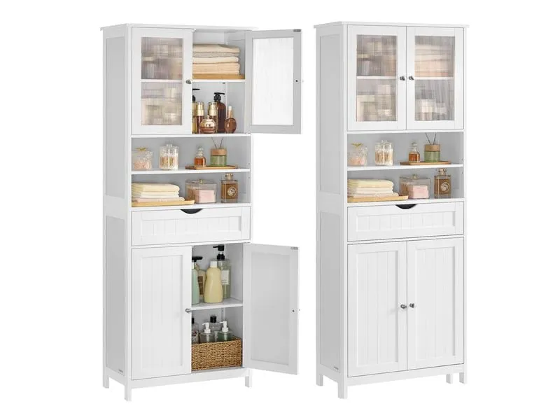 VASAGLE Kommode Landhausstil 30 x 170 cm, Weiss VASAGLE Kommode Landhausstil 30 x 170 cm, Weiss