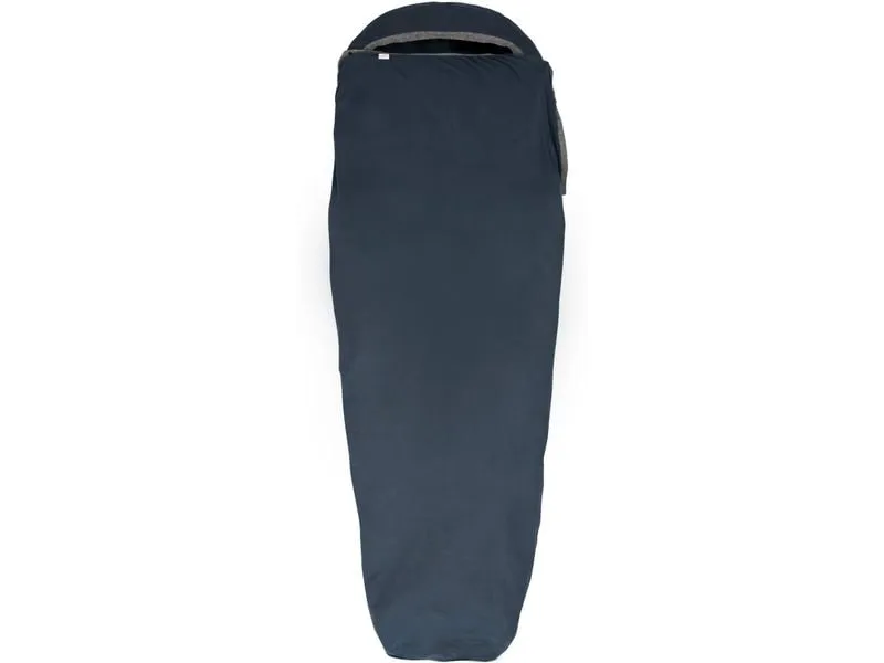 Grüezi Bag Schlafsack WoodWool Liner 200 cm, Blau/Grau Grüezi Bag Schlafsack WoodWool Liner 200 cm, Blau/Grau