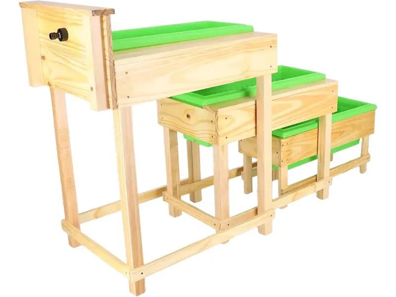 Esschert Design Wassertisch-Set Holz, 3-teilig Esschert Design Wassertisch-Set Holz, 3-teilig