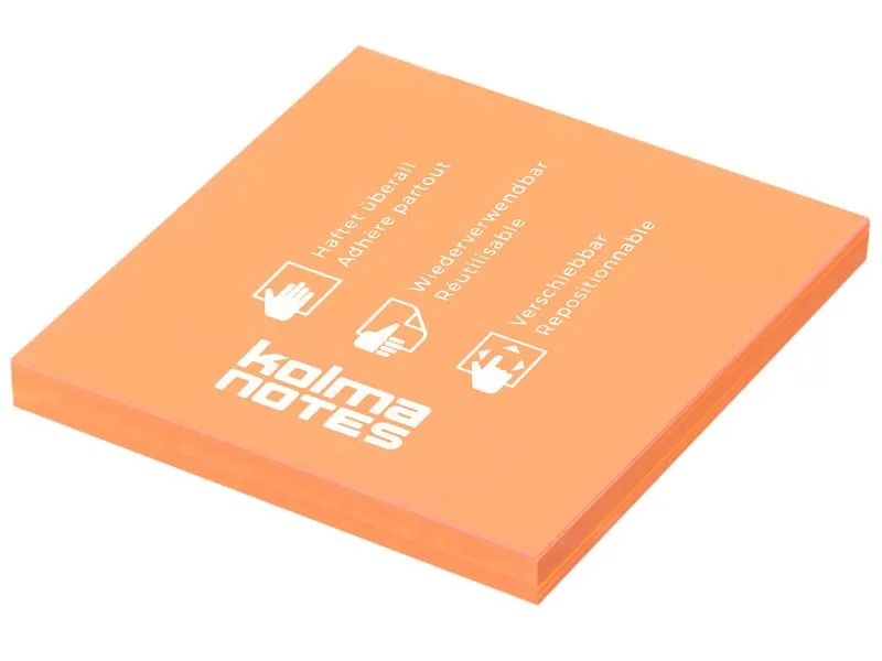 Kolma Notizzettel NOTES 76 x 76 mm Orange, 100 Blatt