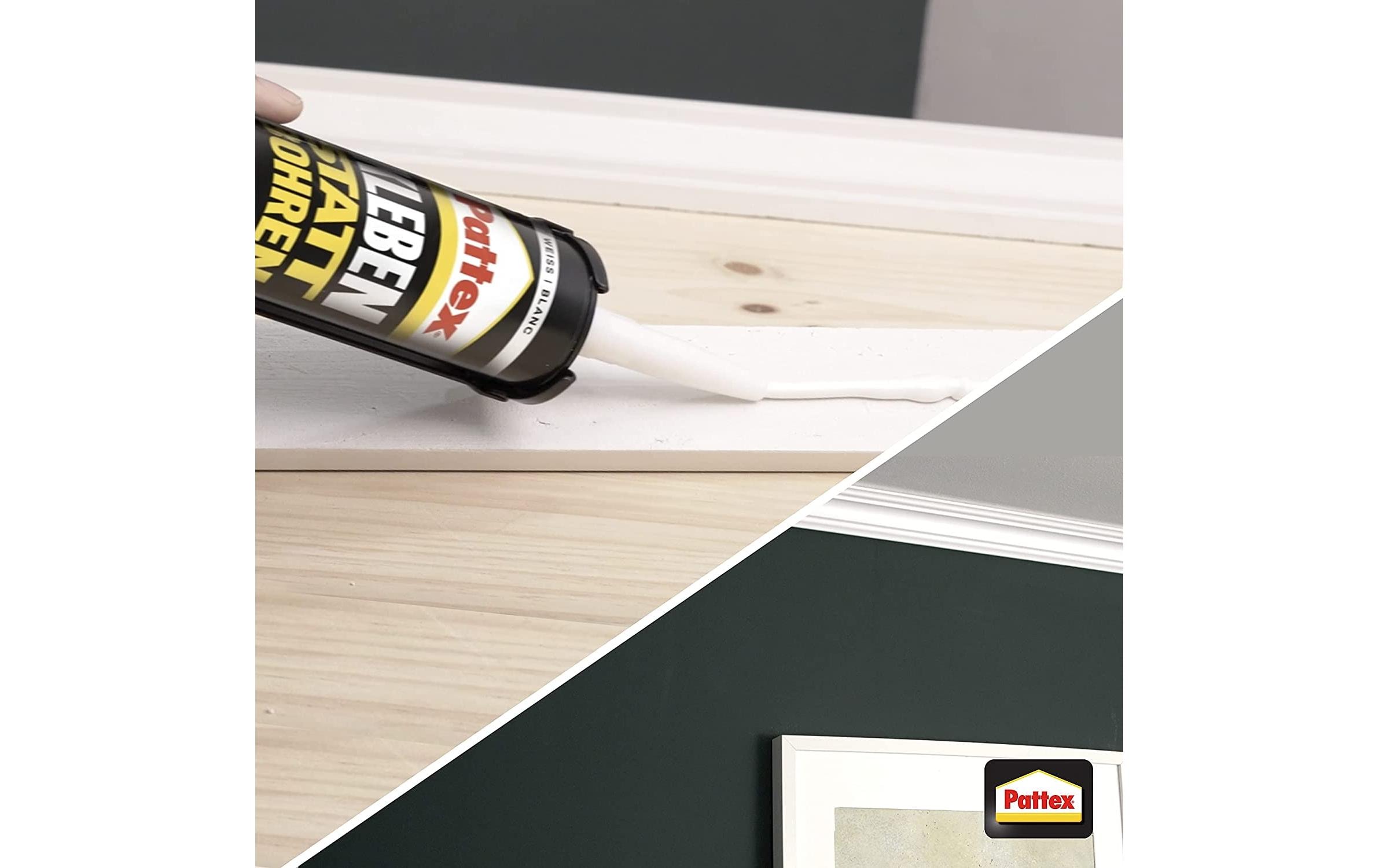 Pattex Montagekleber Innen & Aussen 450 g, Weiss