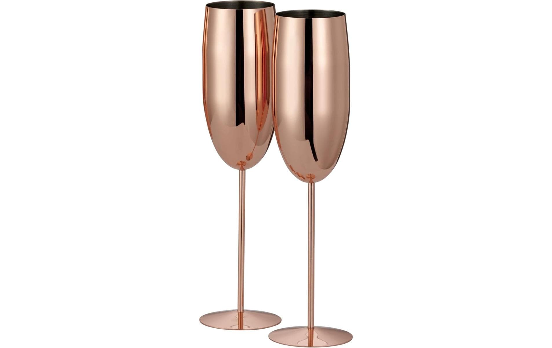 Oak & Steel Sektglas 285 ml, 2 Stück, Rosegold
