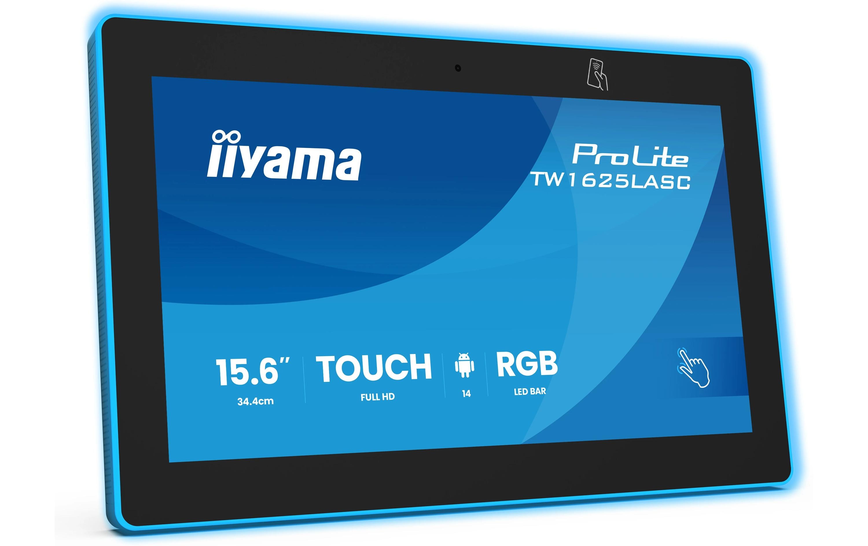 iiyama ProLite TW1625LASC-B3PNR 15.6 RGB LED Touch iiyama ProLite TW1625LASC-B3PNR 15.6 RGB LED Touch