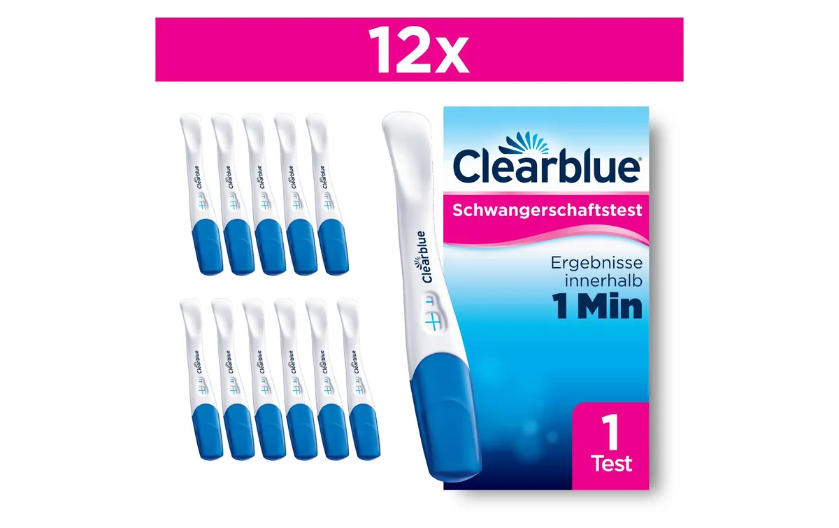Clearblue Schwangerschaftstest Schnelle Erkennung 12 Stück