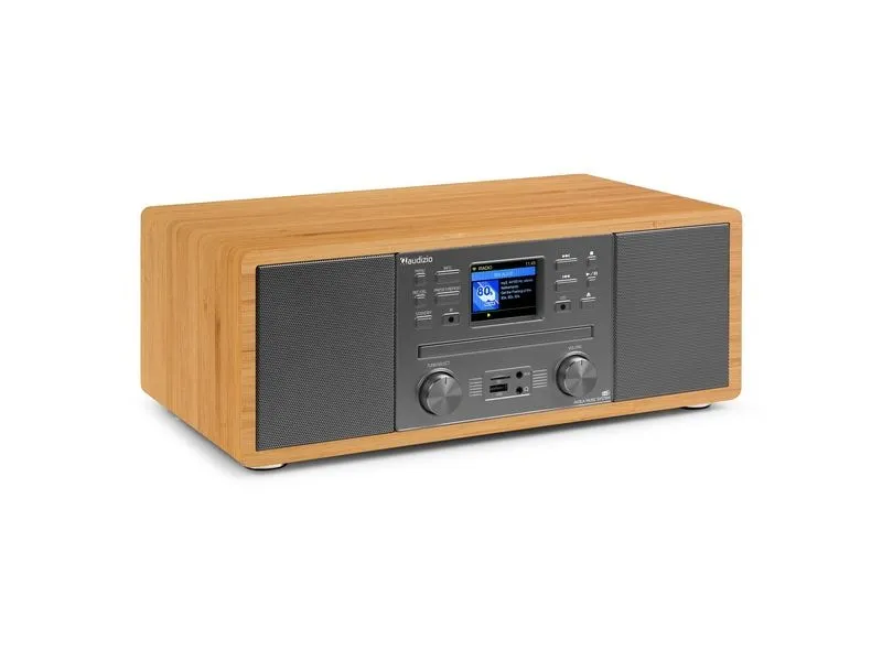 Audizio Avola-BMB DAB+/FM Radio mit BT u. CD, WLAN, bambus Braun Audizio Avola-BMB DAB+/FM Radio mit BT u. CD, WLAN, bambus Braun